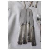 32-Piece Vintage Silver-Plated Flatware Set