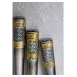 Stainless Steel Flatware Set with Gold and Silver Accents - 48 Pieces