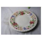 Antique Vernon Kilns Hand Painted Floral Dinner Plate