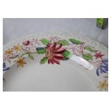 Antique Vernon Kilns Hand Painted Floral Dinner Plate