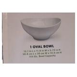 Ceramic Bowl and Platter Serving Set