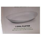 Ceramic Bowl and Platter Serving Set