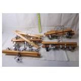 Set of 10 Christopher & Banks Wooden Pants Hangers