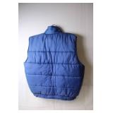 Jacques Carpentier Blue Puffer Vest Size XL
