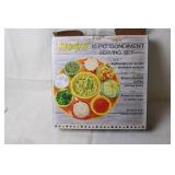 Parini 10-Piece Condiment Serving Set with Colored Bowls