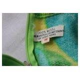 Vintage 100% Wool Floral Sweater Made in Hong Kong - Size 36