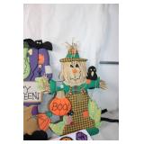 Halloween Decoration Collection with Buckets, Signs, and Tin Box