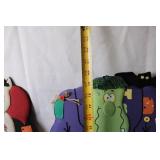 Halloween Decoration Collection with Buckets, Signs, and Tin Box