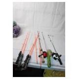 Set of 7 Fishing Rods Including Children