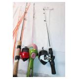 Set of 7 Fishing Rods Including Children