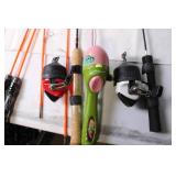 Set of 7 Fishing Rods Including Children