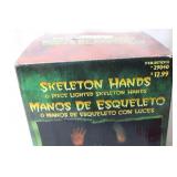 6 Piece Lighted Skeleton Hands Set