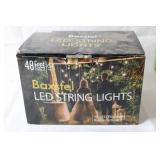 Baxstel LED String Lights - 48 Feet with 16 LED Filament Bulbs