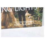 Baxstel LED String Lights - 48 Feet with 16 LED Filament Bulbs