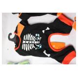 Set of 5 Halloween Dog Costumes with Skeleton Design