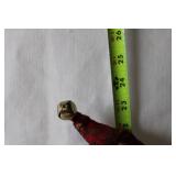 Vintage Santa Claus Figurine with Gold Accents