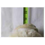 Vintage Santa Claus Figurine with Velvet Robe and Christmas Decor