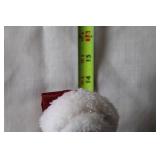 Santa Claus Figurine with Velvet Robes and Gifts