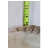 Vintage Santa Claus Figurine in Gold Velvet Costume