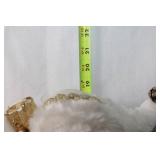 18-Inch Santa Claus Figurine with Gold Accents