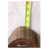 Rustic Wooden Mantle Clock with Natural Bark Finish