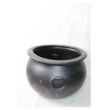 Large Black Plastic Cauldron with Handles