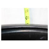 Large Black Plastic Cauldron with Handles