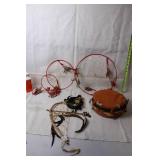 Set of Dream Catchers and Native Hand Drum with Feathers