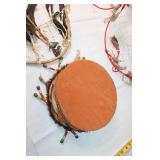 Set of Dream Catchers and Native Hand Drum with Feathers