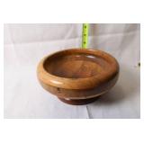 Collection of 8 Vintage Wooden Items Including Bowls and Decor Pieces