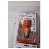 Lot of 10 Ecobulb Orange Party Bulbs and GFCI Outlet Set