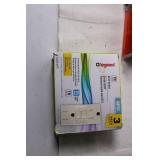 Lot of 10 Ecobulb Orange Party Bulbs and GFCI Outlet Set