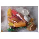 Vintage 1987 Fisher-Price Play Food Set in Original Bags