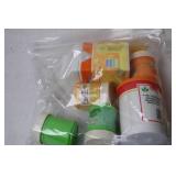 Vintage 1987 Fisher-Price Play Food Set with Plates and Utensils