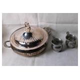 Silver-Plated Serving Set with Tureen and Creamer Jugs