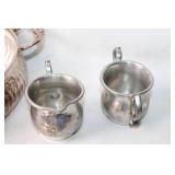 Silver-Plated Serving Set with Tureen and Creamer Jugs