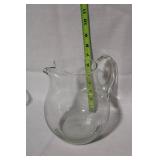 Assorted Glassware Set with Pitcher, Bowls, and Platter