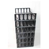 Stackable Black Plastic File Organizers