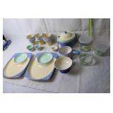 15-Piece Hand-Painted Ceramic Dinnerware Set