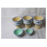 15-Piece Hand-Painted Ceramic Dinnerware Set