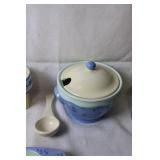 15-Piece Hand-Painted Ceramic Dinnerware Set