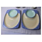 15-Piece Hand-Painted Ceramic Dinnerware Set