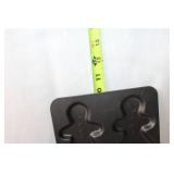 3-Tier Black Metal Baking Rack with Gingerbread and Donut Baking Trays