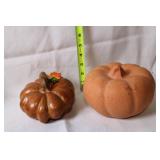 Collection of 14 Autumn Decor Items Including Pumpkins and Gnomes