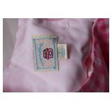 Set of 2 Toddler Dresses: Pink Floral Gingham & Mint Sparkle