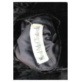 Neal-McClintock Vintage Black Velvet Dress with Rhinestone Buttons