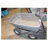 Used Garden Cart with Four Wheels and Handle