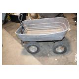 Used Garden Cart with Four Wheels and Handle