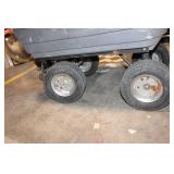 Used Garden Cart with Four Wheels and Handle
