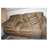 Set of 3-Piece Floral Upholstered Furniture with Sofa, Loveseat, and Ottoman